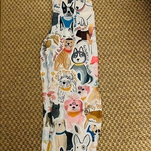 Colorful Dog Print Overalls